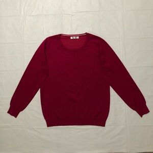 JJ Perfection Women’s Long Sleeve Crew Neck Pullover Stretch Magenta Sweater 1X